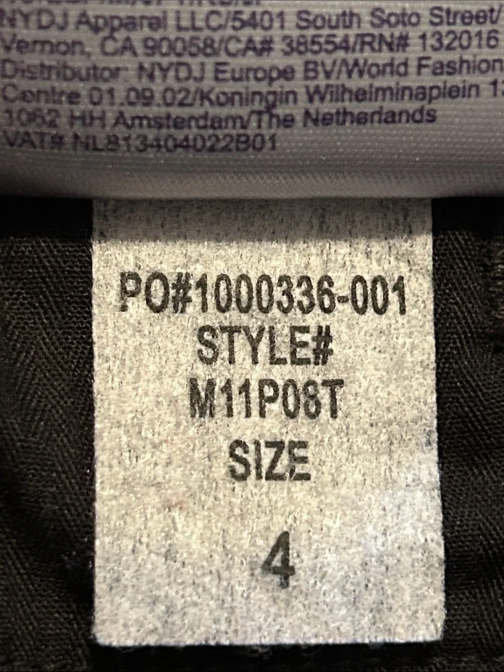 NYDJ Trouser Pants Lift Tuck Technology Black Ponte Knit Bootcut Size 4